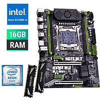 Комплект Pro V5 / Qiyida X99 E5-A99 LGA 2011-3 / Intel Xeon E5-2680v3 2.5-3.3 GHz / 16GB DDR4