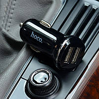 Автомобильное зарядное устройство HOCO Z1 double ported Car Charger Black