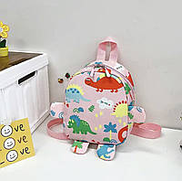 Детский удобный рюкзак для девочки Розовый 18х22х9 см