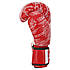 Рукавички боксерські, на липучці Zelart червоні MA-5018 6, фото 2