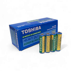 Батарейки пальчикові Toshiba AA/R6 сольові 40 штук (33489905)