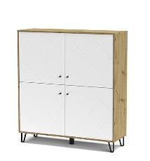 Пенал Bollo BO8  Accord,колір  дуб артизан / білий матовий, фото 4