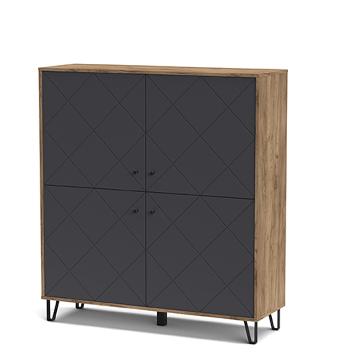 Пенал Bollo BO8  Accord,колір  дуб крафт табако/антрацит