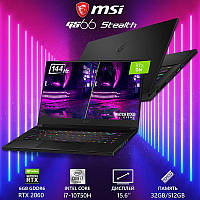 Крутий Потужний Ігровий ноутбук MSI GS66 Stealth 10SE 15.6" 144Hz i7 10750H RTX 2060 6GB 32GB 512GB SSD