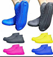 Силиконовые водонепроницаемые бахилы для обуви от дождя и грязи M, L
