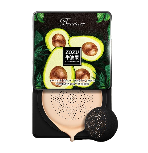 Кушон для обличчя ZOZU екстракт авокадо, натуральна шкіра, 20 г