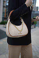 Жіноча бежева сумочка майкл корс міні сумка Michael Kors Piper Small Ivory Michael Kors Еко шкіра Adore