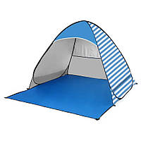 Палатка пляжная самораскладная RIAS с чехлом 170x145x115 см Stripe Blue (3_01025) UC, код: 7889781