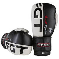 Боксерські рукавички FGT 3555 Flex 10oz Біло-чорні