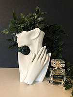 Кашпо-вазон обличчя з руками для сухоцвітів Кашпо обличчя з руками для квітів Органайзер обличчя
