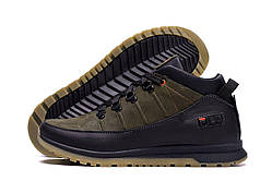 Чоловічі зимові кросівки Хакі Fila Classic, чоловіче зимове шкіряне взуття, зимові кросівки колір Хакі піксель