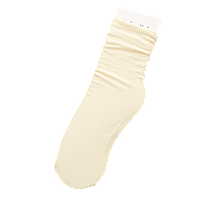 Носки однотонные без пятки тонкие нейлон 36-39 молочные