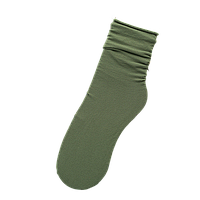 Носки однотонные без пятки тонкие нейлон 36-39 зеленые
