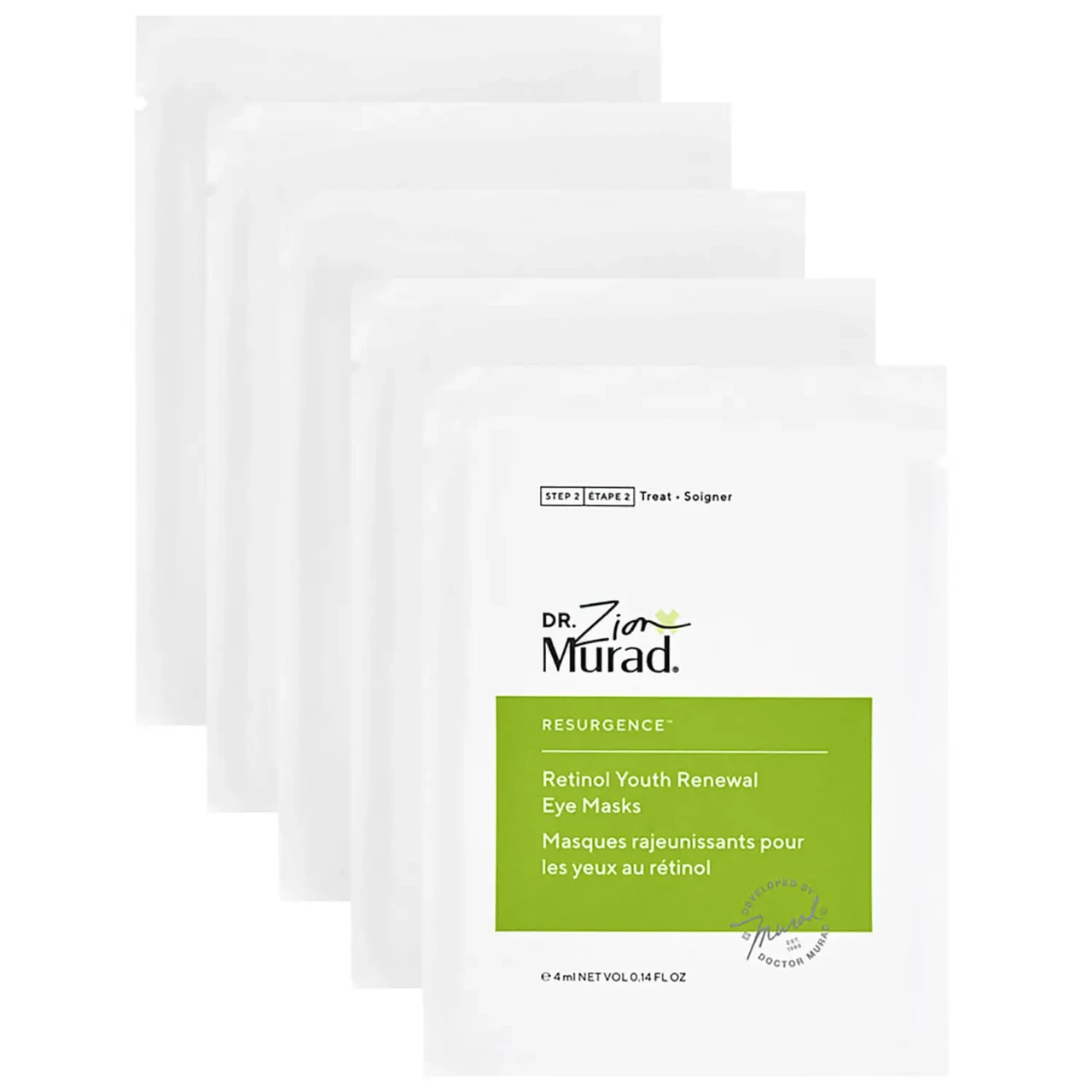 Ретинолова омолоджуюча маска для шкіри навколо очей маска Murad Resurgence Retinol Youth Renewal Eye Mask, 1 пара