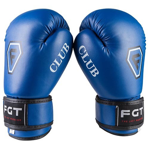 Боксерские перчатки для подростков CLUB FGT Flex 6oz синий - фото 2 - id-p2070982790