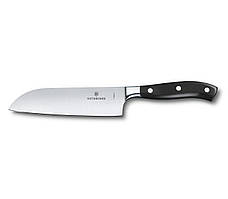 Кухонний кований ніж Victorinox Santoku Grand Maitre 170 мм у подарунковій коробці Чорний (7.73 KB, код: 376700