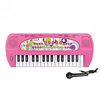 Дитяча музична іграшка піаніно-синтезатор з мікрофоном HS3290AB Піаніно дитяче Синтезатор дитячий з мікрофоном