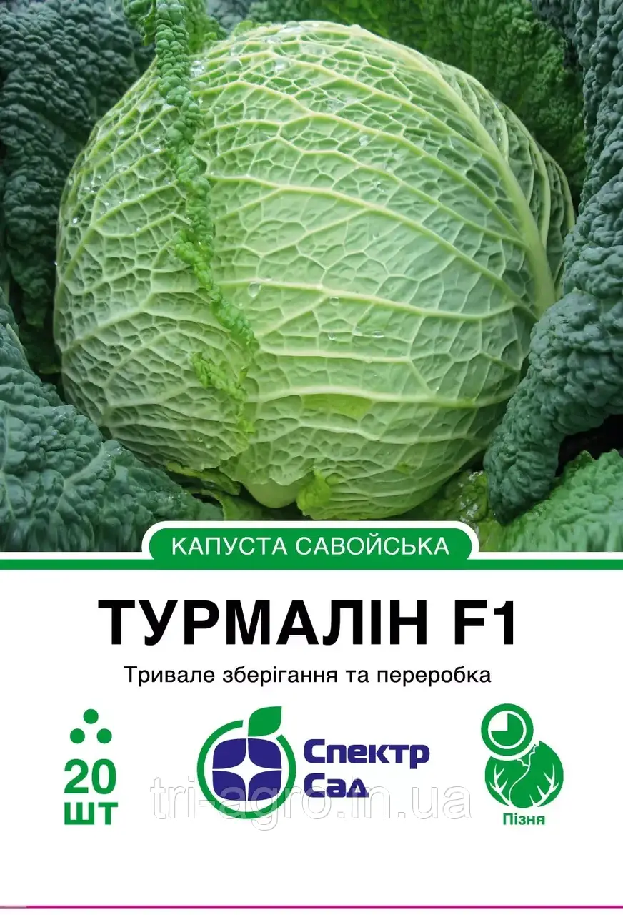 Капуста савойська Турмалін Ф1 20нас СпектрСад