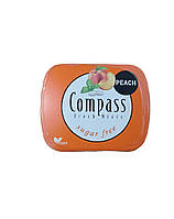 Льодяники персик без цукру Compass Peach 14 г