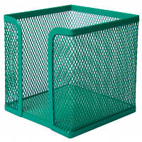 Оригінал! Подставка-куб для писем и бумаг Buromax металлический, зеленый (BM.6215-04) | T2TV.com.ua