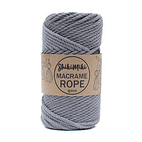 Еко шнур Shikimiki Rope 4mm, колір Сірий