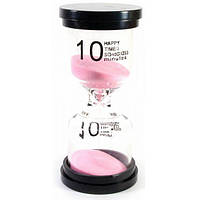 Часы песочные (10 минут) розовый 10 см (DN30777) IP, код: 6445101