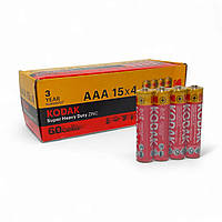 Батарейки мини пальчики KODAK AAА R3 солевые 60штук (45788725)