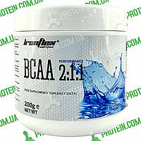 Аминокислоты IronFlex BCAA Performance 2-1-1 200 г Без Вкуса Natural