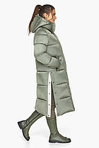 Нефритова жіноча курточка вільного пошиття модель 53570, фото 2