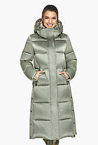 Нефритова жіноча курточка вільного пошиття модель 53570, фото 3