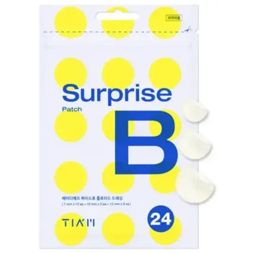 Гідроколоїдні патчі проти запалень на шкірі Tiam Surprise B Patch 7 мм х 10 шт + 10 мм х 5 шт + 12 мм х 9
