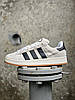 Чоловічі кросівки Campus 00S Beige Black кеди Адідас Кампус бежеві з чорним замшеві повсякденні весна осінь, фото 4
