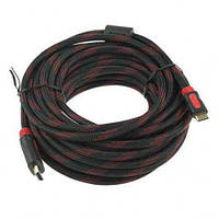 Кабель HDMI-HDMI 5 m усиленный в обмотке Cable Черный (JGyui44325) PP, код: 1477498