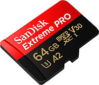 Карта памяти MicroSDXC 64GB UHS-I U3 R200/W90MB/s SanDisk Extreme Pro V30 + SD-адаптер (SDSQXCU-064G-GN6MA)