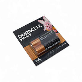 Лужні батареї Duracell AA LR06 MN1500 пальчикові 2 шт (16649695)