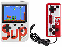 Портативная игровая консоль с джойстиком 400 игр Game Sup 8283 ретро white