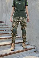 Коттонові жіночі військові штани піксель, жіночі комфортні камуфляж тактичні штани