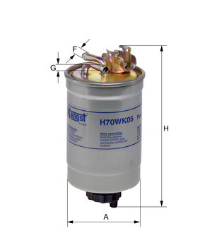 Фільтр паливний Фольксваген Т4 | HENGST H70WK05