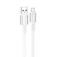 Кабель Hoco Micro USB Strength charging data cable X85 |1m, 2.4A| white