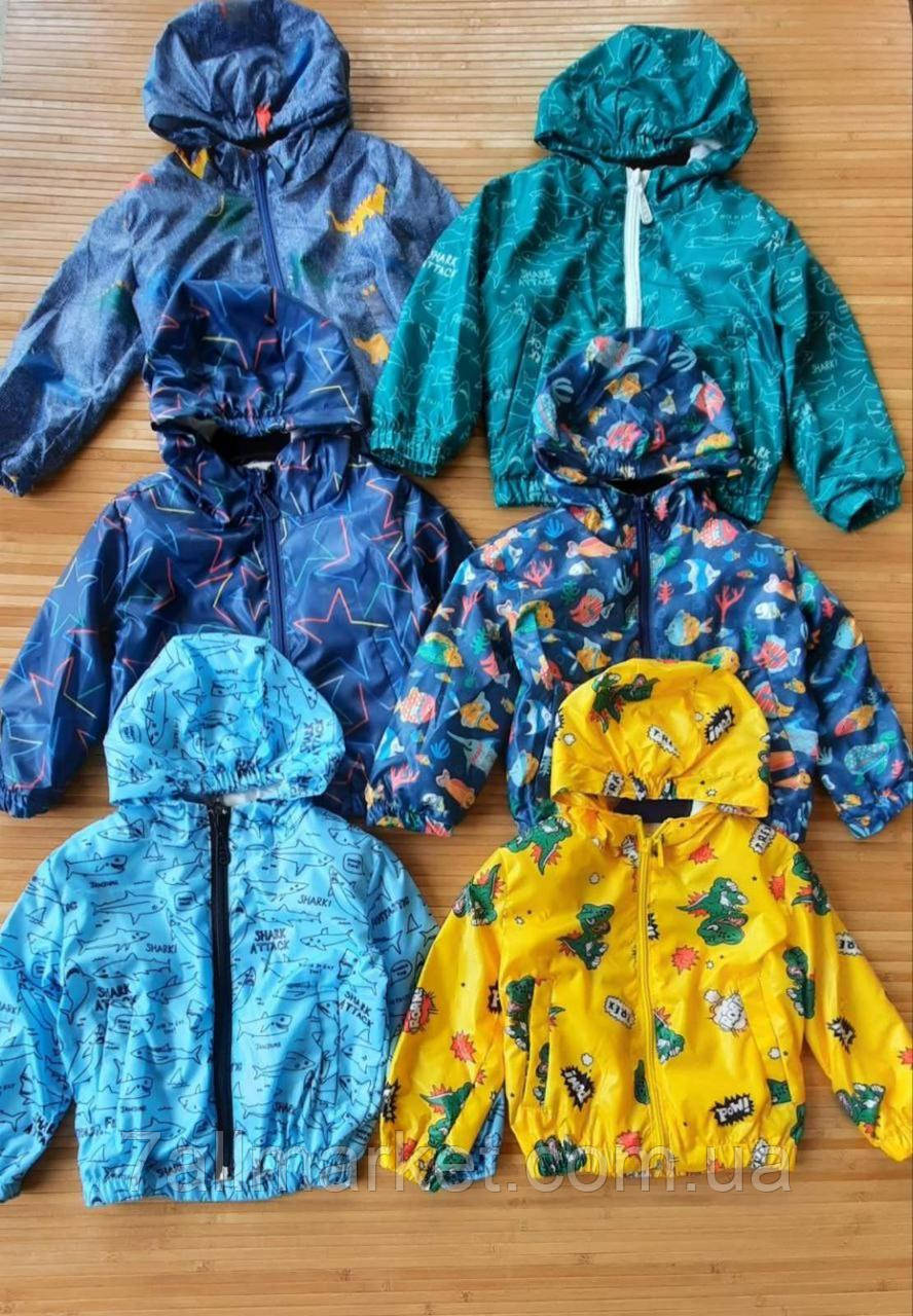 Вітровка дитяча на блискавці з капюшоном на хлопчика 80-116 см (6хв) "MARI" купити гуртом в Одесі на 7 км
