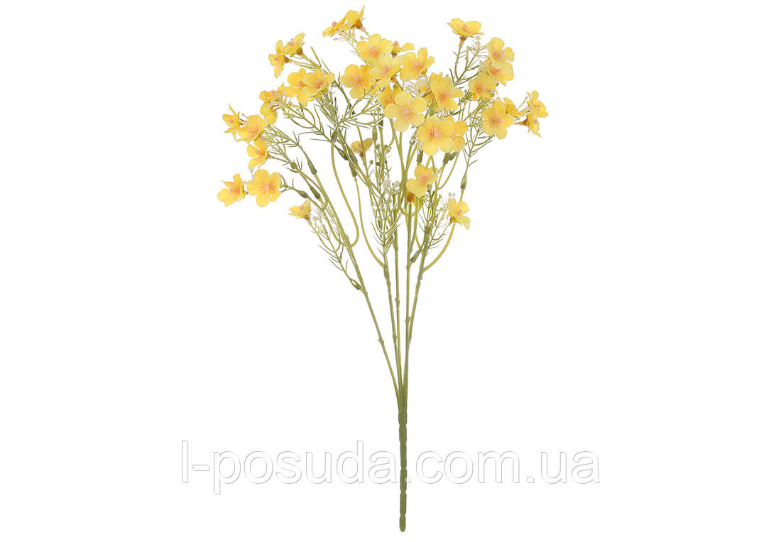 Букет немезій жовтих 44 см, 5 гілок, фото 1