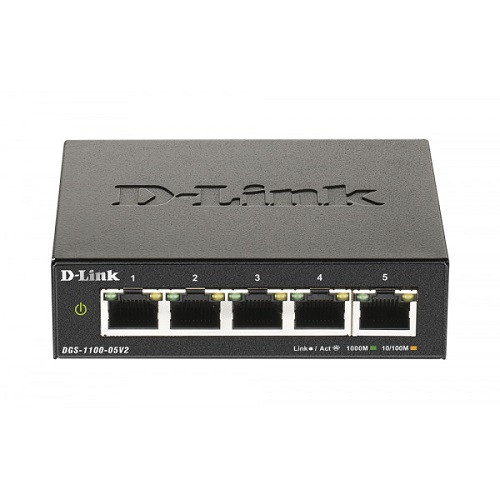 Комутатор D-Link DGS-1100-05V2/E 5х10/100/1000Base-T Easy Smart (ID ...