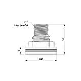 SD врізання в бак 1/2" Латунь, фото 3