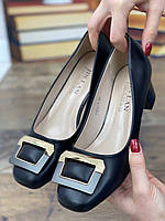 Туфли женские черные на каблуке размер 36,37,38,39,40