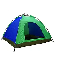 Палатка туристическая автоматическая RIAS 6-ти местная 2х2.5м Green-Blue (3_02748) ZK, код: 8154224