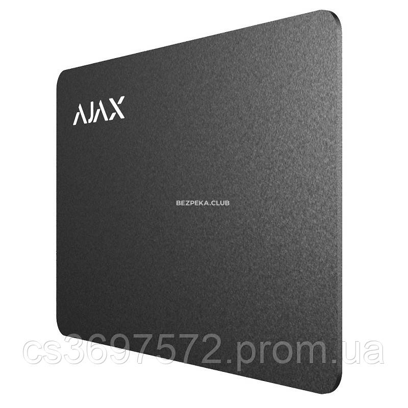 Карта Ajax Pass black (комплект 10 шт) для управления режимами охраны системы безопасности Ajax - фото 2 - id-p2071082541