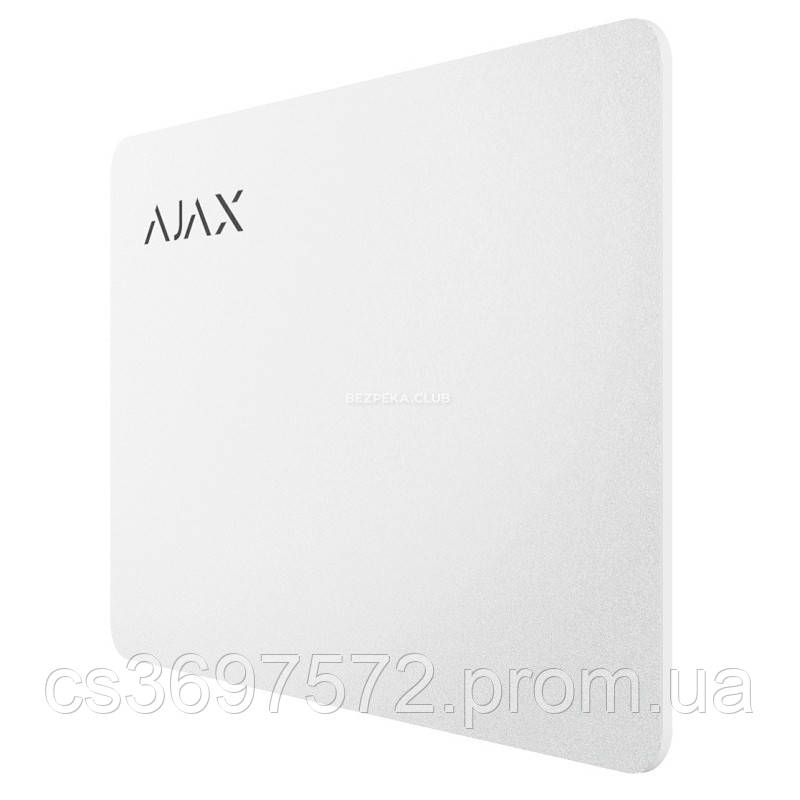 Карта Ajax Pass white (комплект 100 шт) для управления режимами охраны системы безопасности Ajax - фото 3 - id-p2071082542