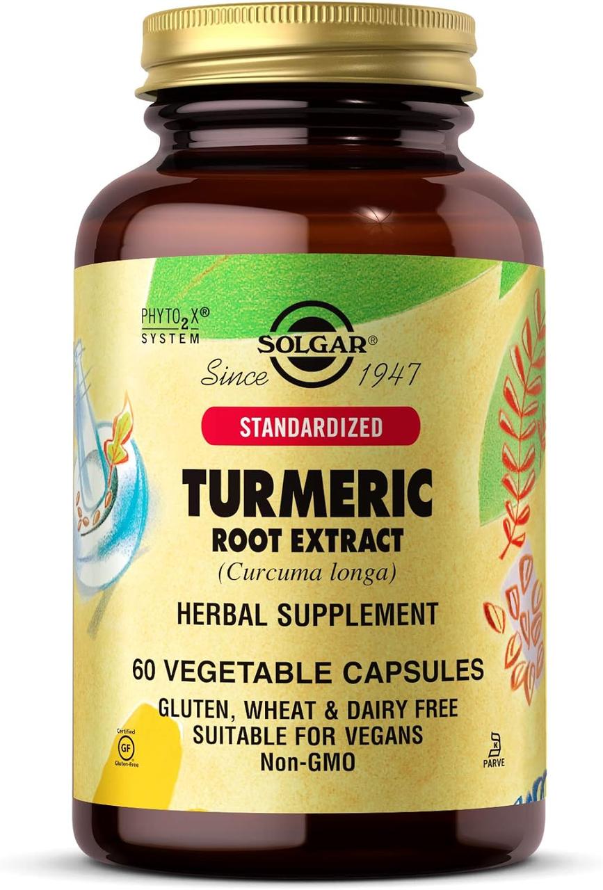 Solgar Standardized Turmeric Root Extract 400 mg 60 Vegetable Capsules