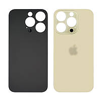 DC Заднее стекло корпуса для Apple iPhone 14 Pro Max Gold (золотистое) (Big Hole)