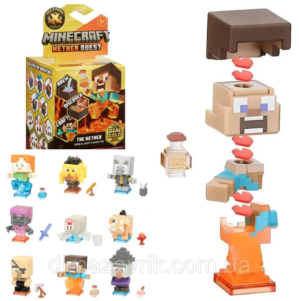 Игровой набор-сюрприз Treasure X Minecraft Nether Quest Трежер Икс ...